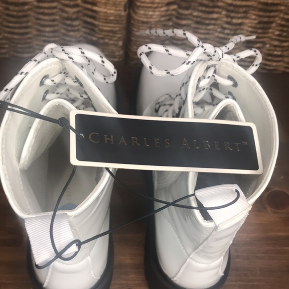 White Charles Albert Platform Boots - Picture 8 of 11